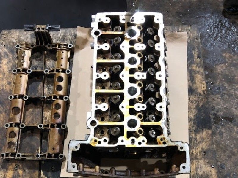 AFTER Mercedes Benz C class coupe 2012 complete engine rebuild (cylinder head)