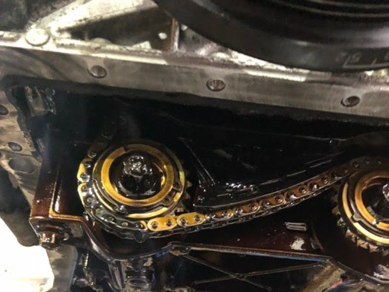 BEFORE Merecedes C class coupe 2012 complete engine rebuild (timing chain)