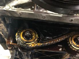 BEFORE Merecedes C class coupe 2012 complete engine rebuild (timing chain)